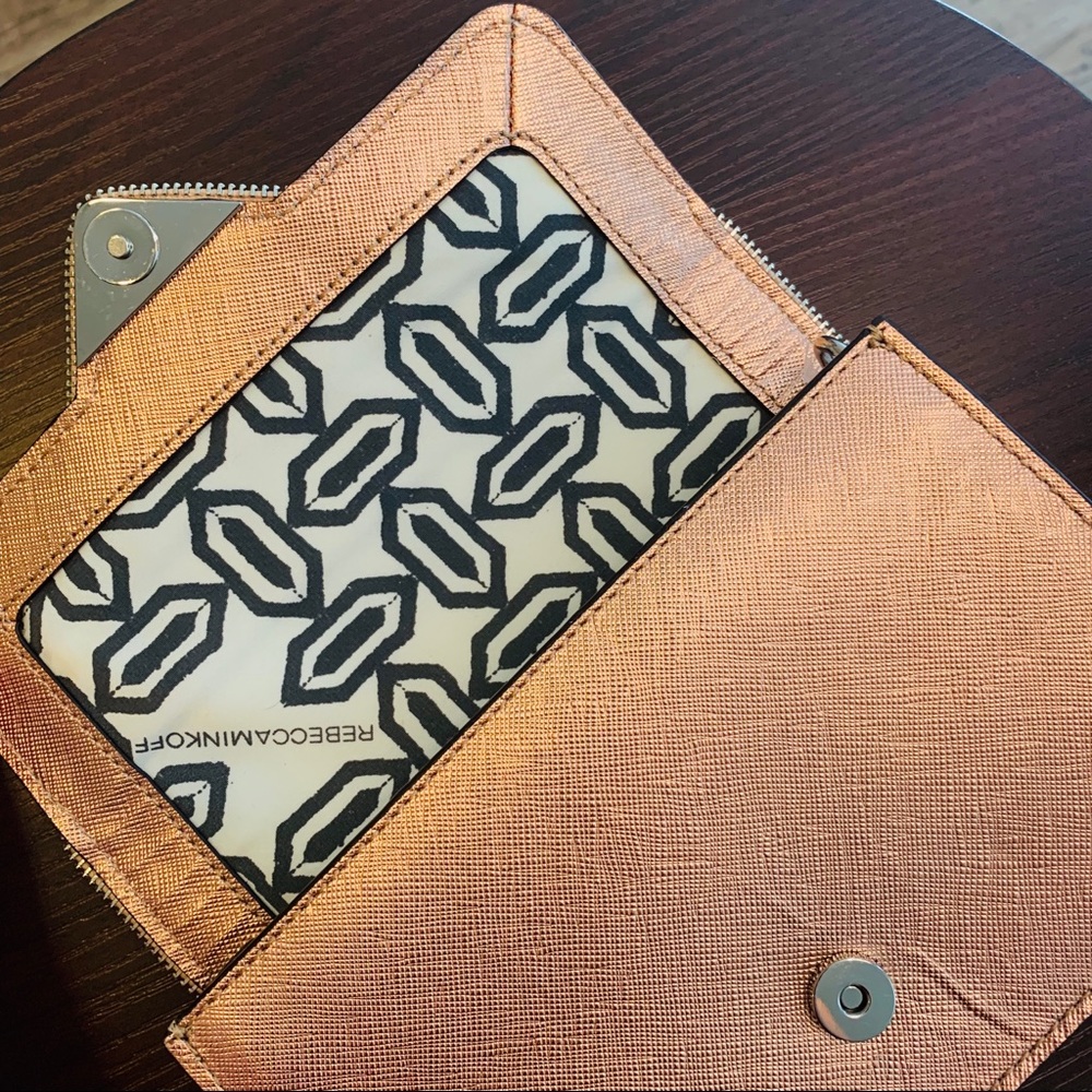 Rebecca Minkoff Clutch Purse NWT Bronze - Picture 5 of 10